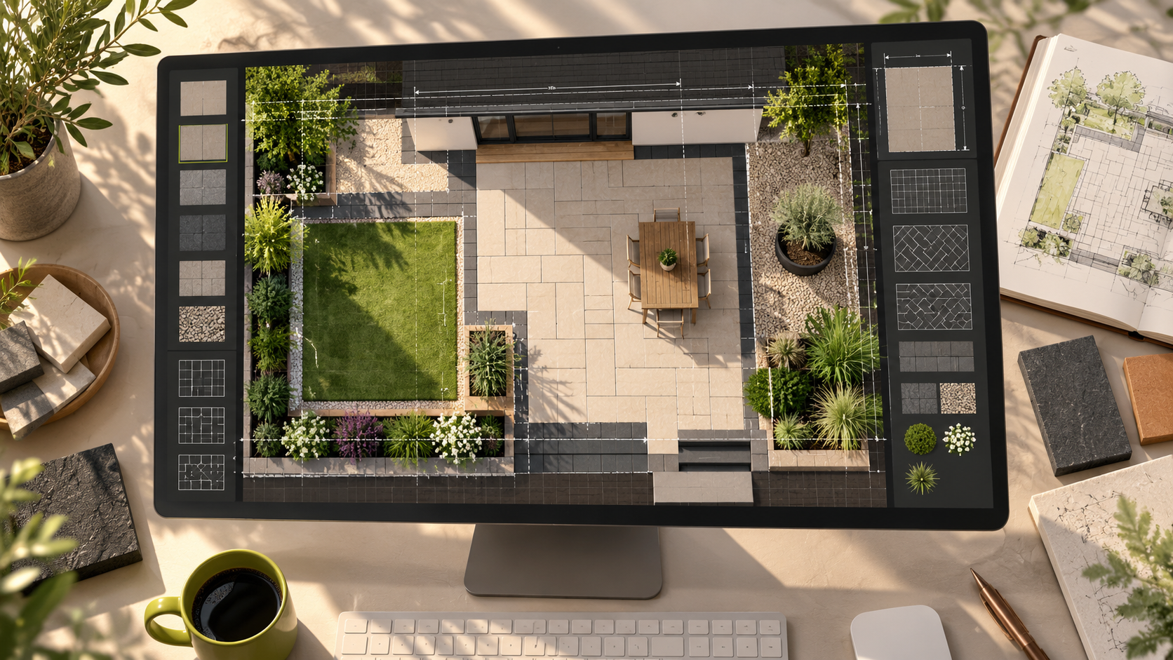 Artistieke impressie van Garden Paving Planner